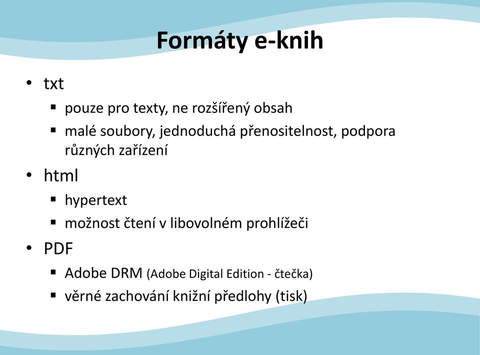 html PDF hypertext možnost čtení v libovolném prohlížeči Adobe