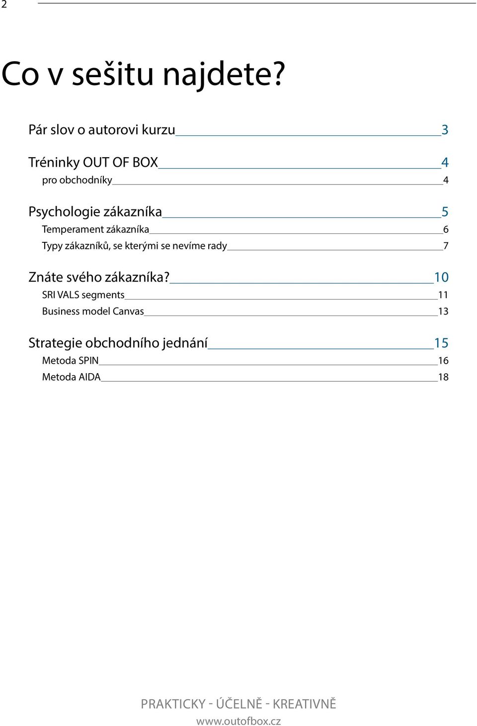 zákazníka 5 Temperament zákazníka 6 Typy zákazníků, se kterými se nevíme rady