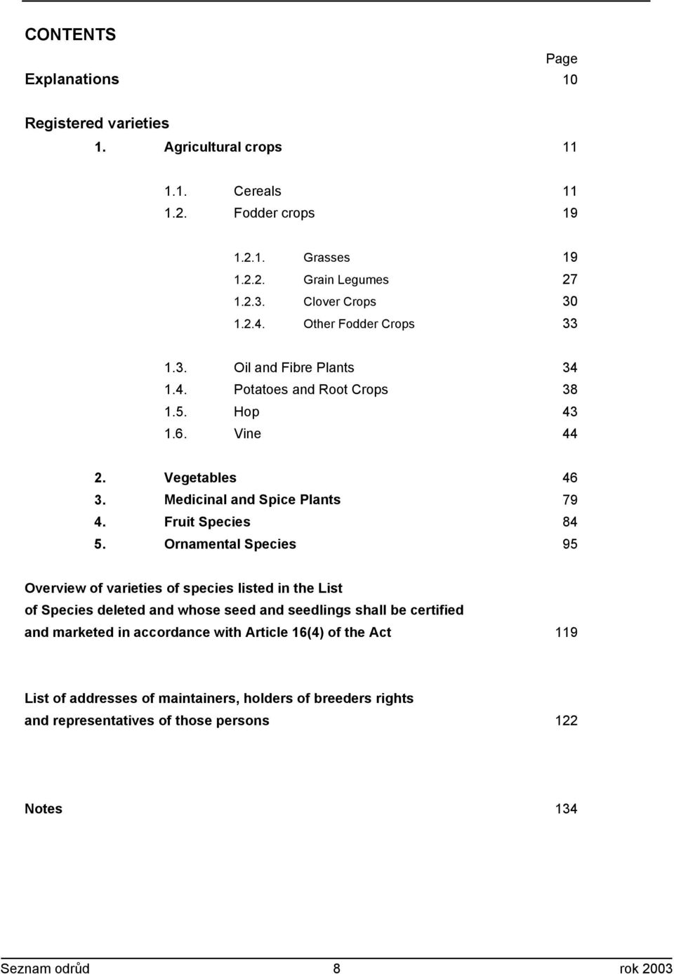 Medicinal and Spice Plants 79 4. Fruit Species 84 5.