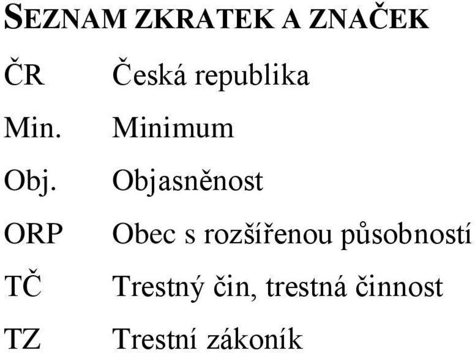 Objasněnost Obec s rozšířenou