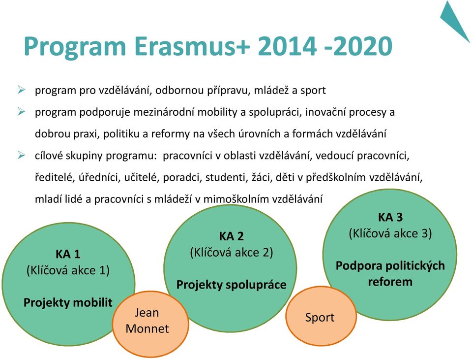 pracovníci, ředitelé, úředníci, učitelé, poradci, studenti, žáci, děti v předškolním vzdělávání, mladí lidé a pracovníci s mládeží v mimoškolním