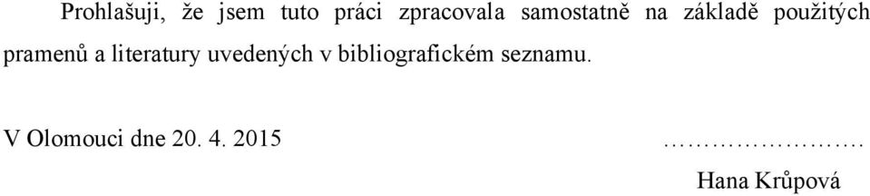 literatury uvedených v bibliografickém