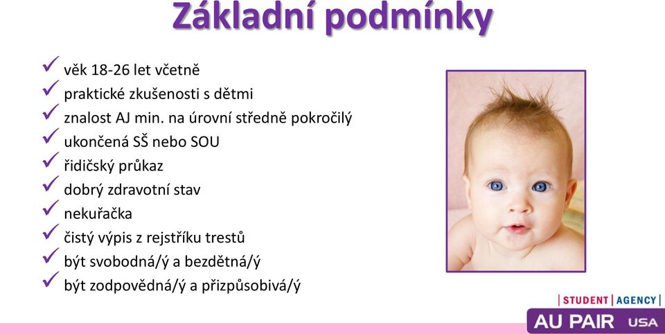 na úrovní středně pokročilý ukončená SŠ nebo SOU řidičský průkaz