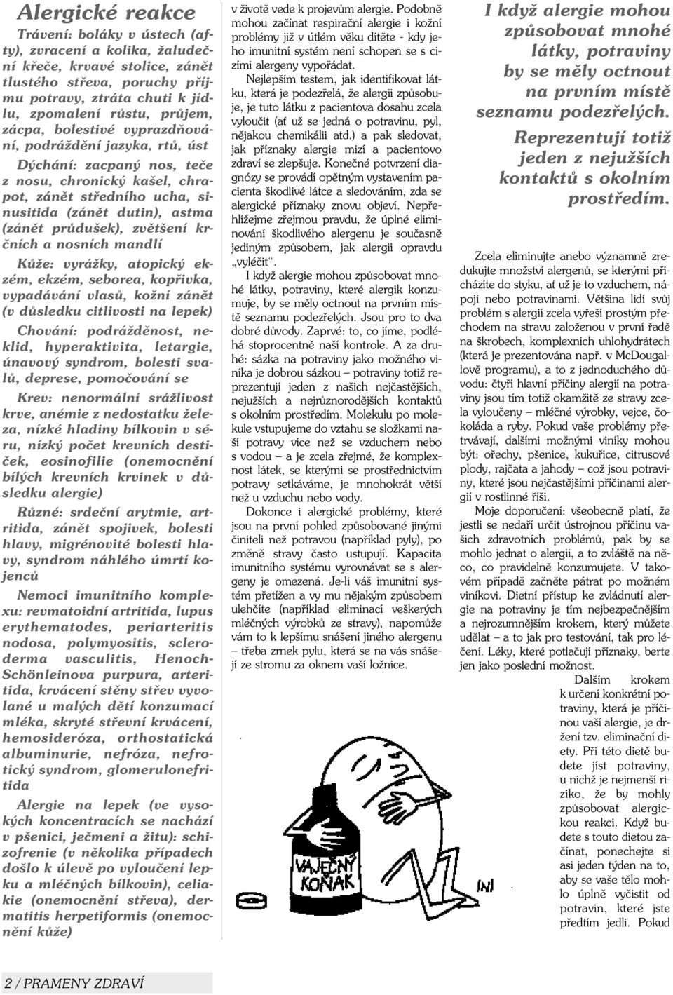 zvìtšení krèních a nosních mandlí Kùže: vyrážky, atopický ekzém, ekzém, seborea, kopøivka, vypadávání vlasù, kožní zánìt (v dùsledku citlivosti na lepek) Chování: podráždìnost, neklid, hyperaktivita,