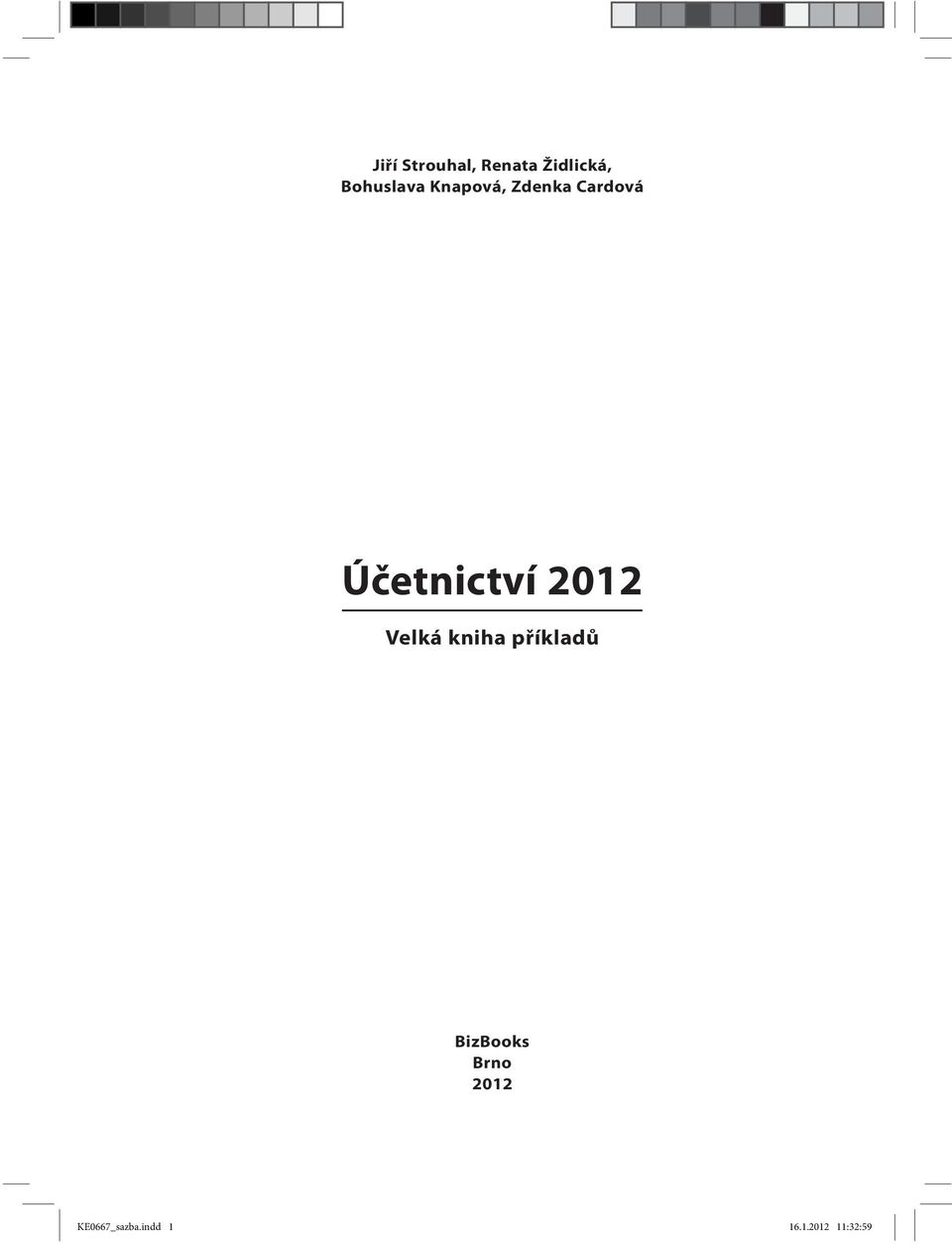 Účetnictví 2012 Velká kniha příkladů