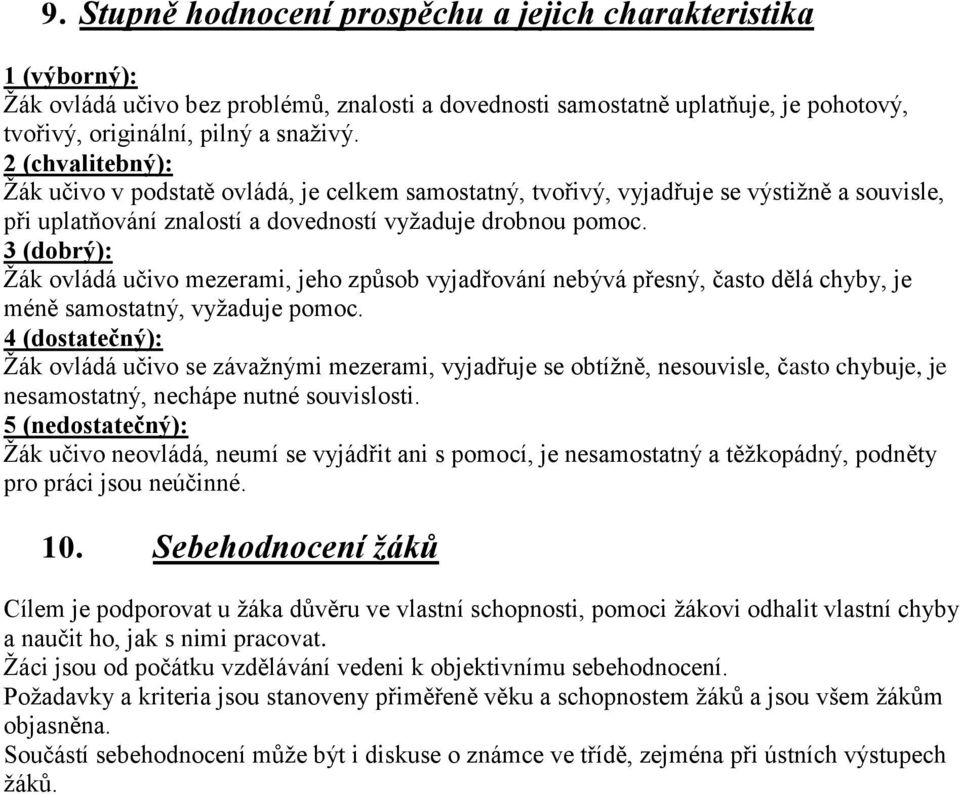 3 (dobrý): Ţák ovládá učivo mezerami, jeho způsob vyjadřování nebývá přesný, často dělá chyby, je méně samostatný, pomoc.