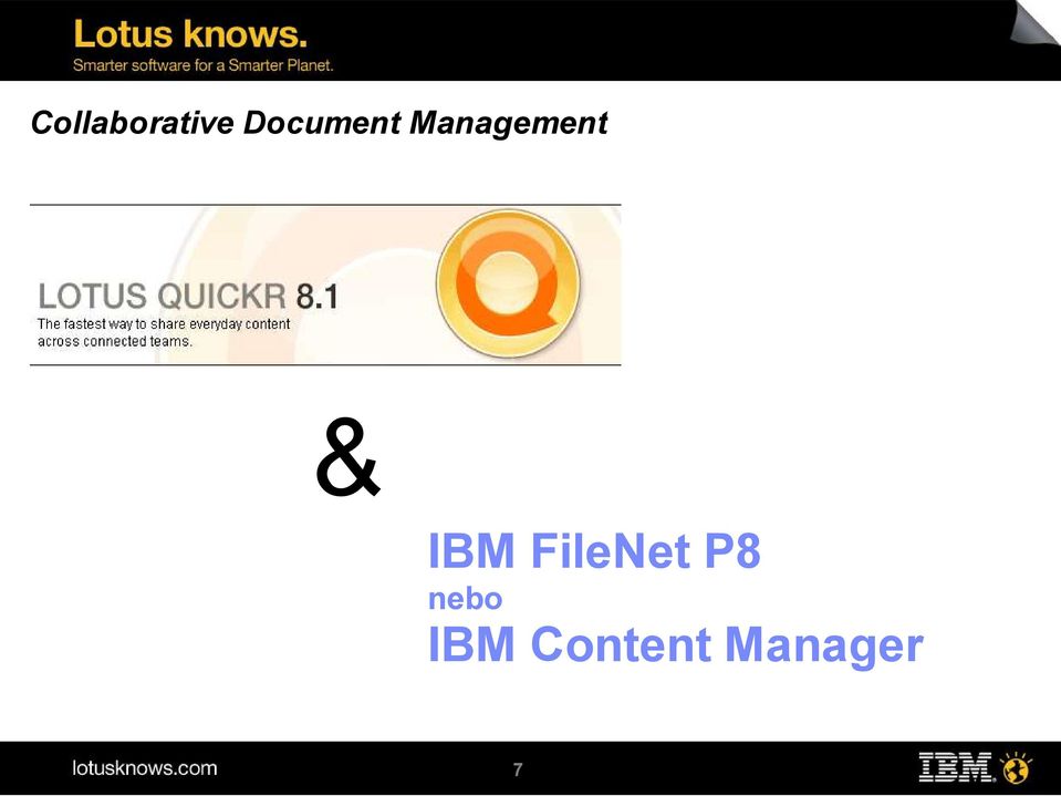 & IBM FileNet P8