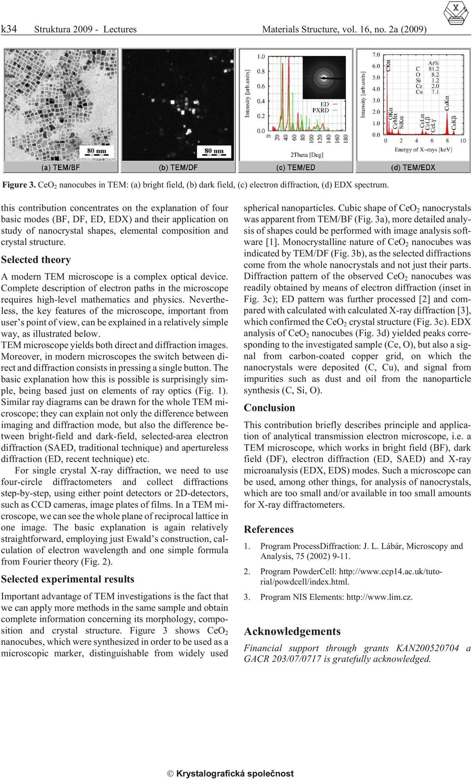 structure. Selected theory A mod ern TEM mi cro scope is a com plex op ti cal de vice. Com plete de scrip tion of elec tron paths in the mi cro scope re quires high-level math e mat ics and phys ics.