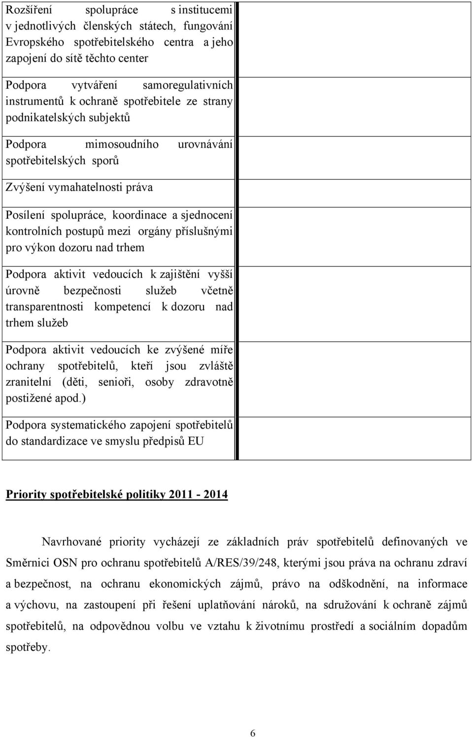 postupů mezi orgány příslušnými pro výkon dozoru nad trhem Podpora aktivit vedoucích k zajištění vyšší úrovně bezpečnosti služeb včetně transparentnosti kompetencí k dozoru nad trhem služeb Podpora