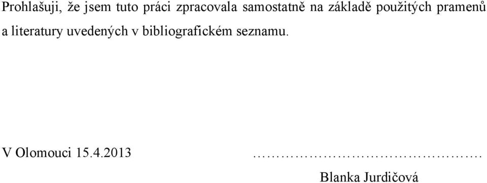 literatury uvedených v bibliografickém