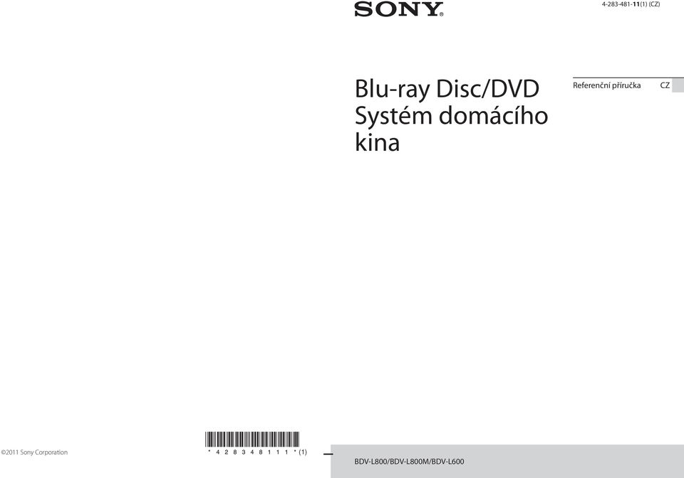 Referenční příručka CZ 2011 Sony