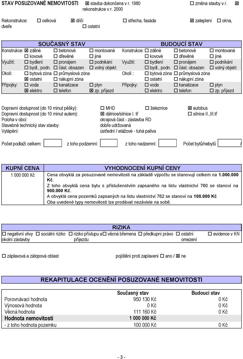 kovové dřevěné jiné Využití: bydlení pronájem podnikání Využití: bydlení pronájem podnikání bydl., podn. část.