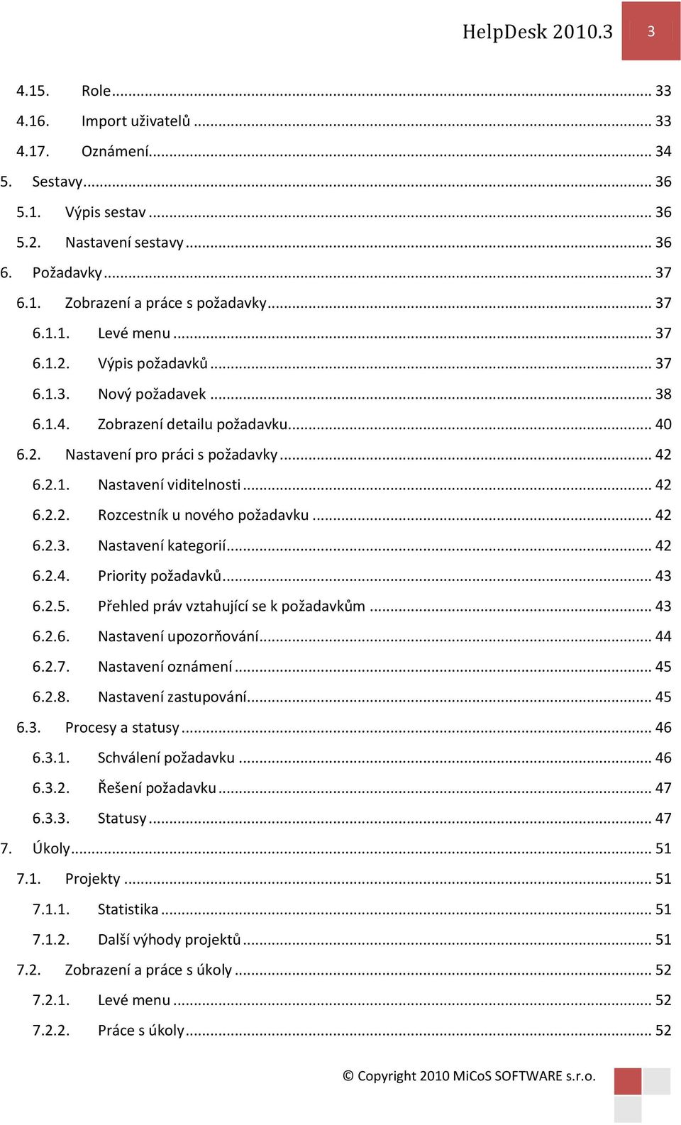 .. 42 6.2.2. Rozcestník u nového požadavku... 42 6.2.3. Nastavení kategorií... 42 6.2.4. Priority požadavků... 43 6.2.5. Přehled práv vztahující se k požadavkům... 43 6.2.6. Nastavení upozorňování.