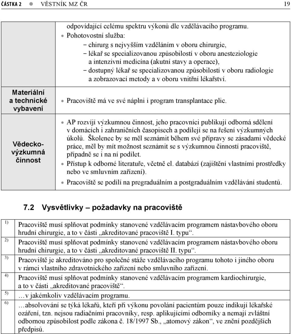 se specializovanou zp sobilostí v oboru radiologie a zobrazovací metody a v oboru vnit ní léka ství.