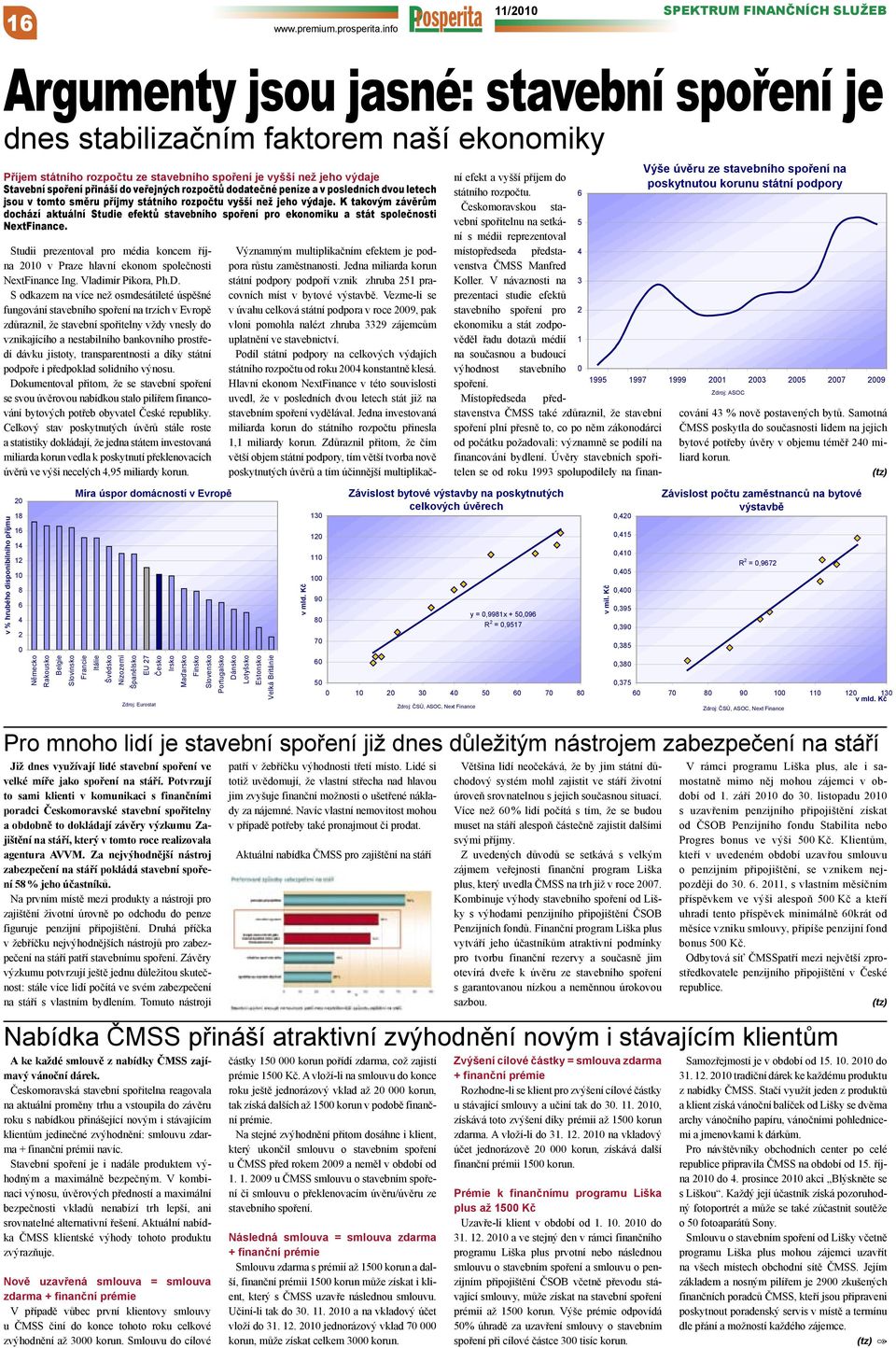 dnes využívají lidé stavební spoření ve velké míře jako spoření na stáří.