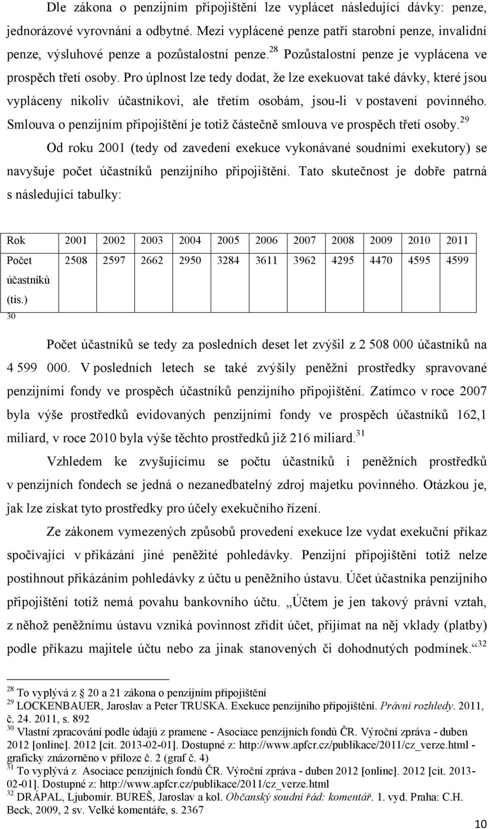 Pro úplnost lze tedy dodat, že lze exekuovat také dávky, které jsou vypláceny nikoliv účastníkovi, ale třetím osobám, jsou-li v postavení povinného.