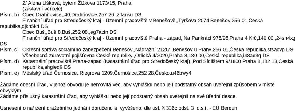 08,,eg7azin DS Finanční úřad pro Středočeský kraj - Územní pracoviště Praha - západ,,na Pankráci 975/95,Praha 4 Krč,140 00,,24sn4xg DS Písm.