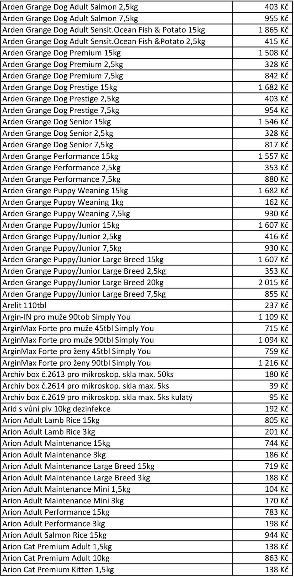 Prestige 7,5kg Arden Grange Dog Senior 15kg Arden Grange Dog Senior 2,5kg Arden Grange Dog Senior 7,5kg Arden Grange Performance 15kg Arden Grange Performance 2,5kg Arden Grange Performance 7,5kg