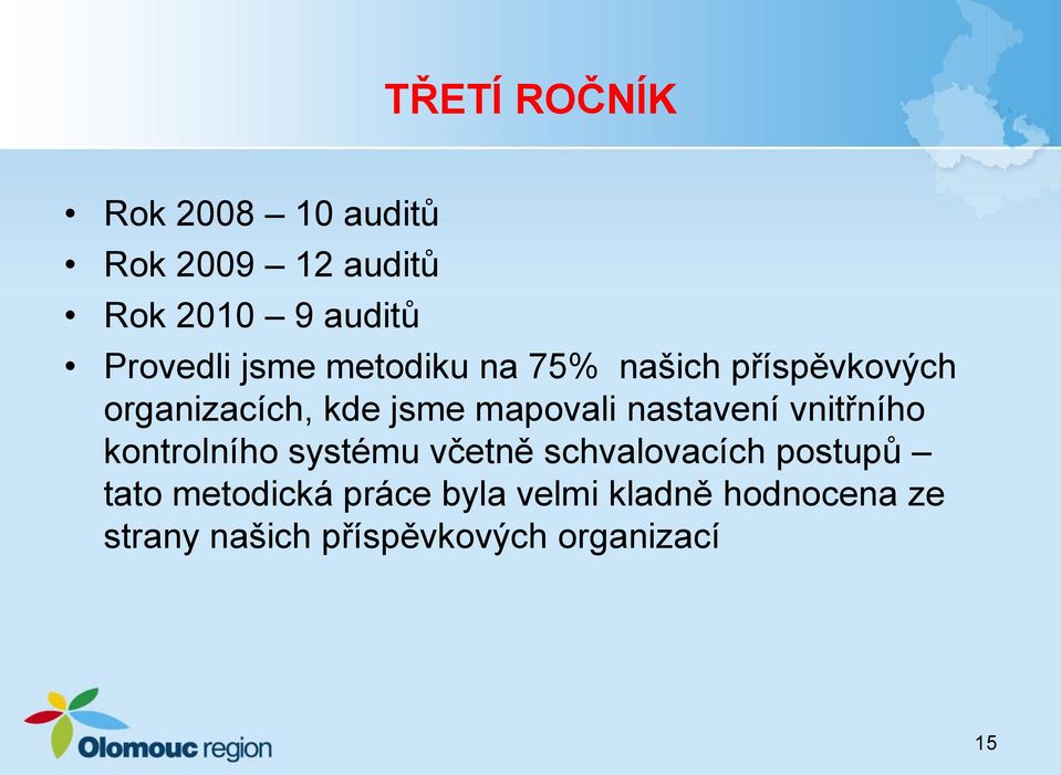 nastavení vnitřního kontrolního systému včetně schvalovacích postupů tato