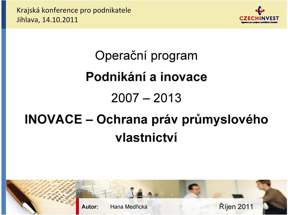2011 Operační program Podnikání a