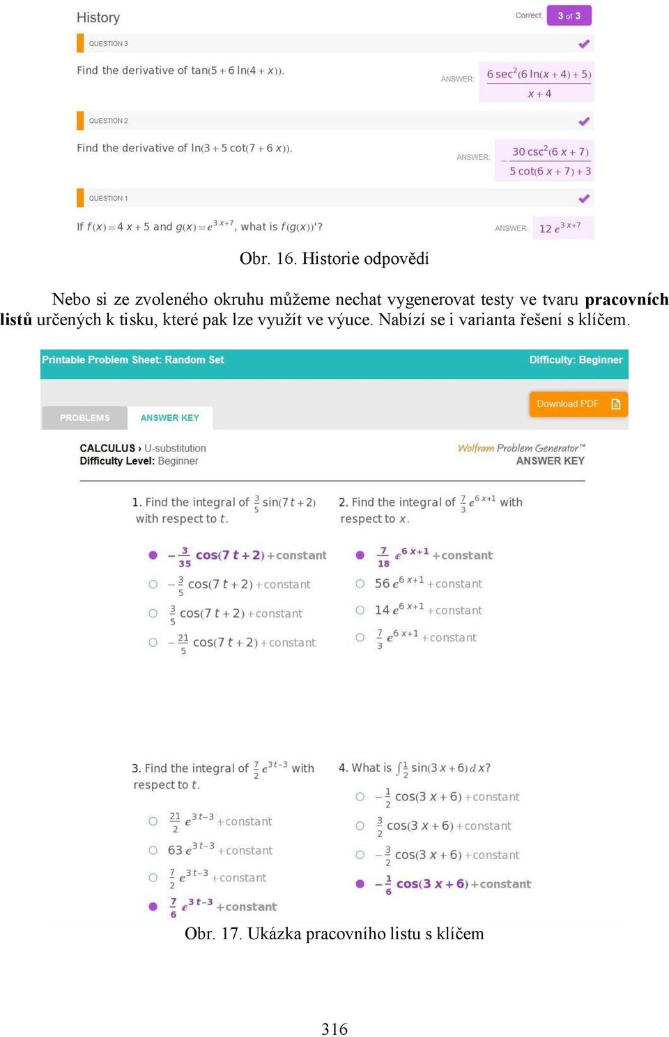 vygenerovat testy ve tvaru pracovních listů určených k tisku,