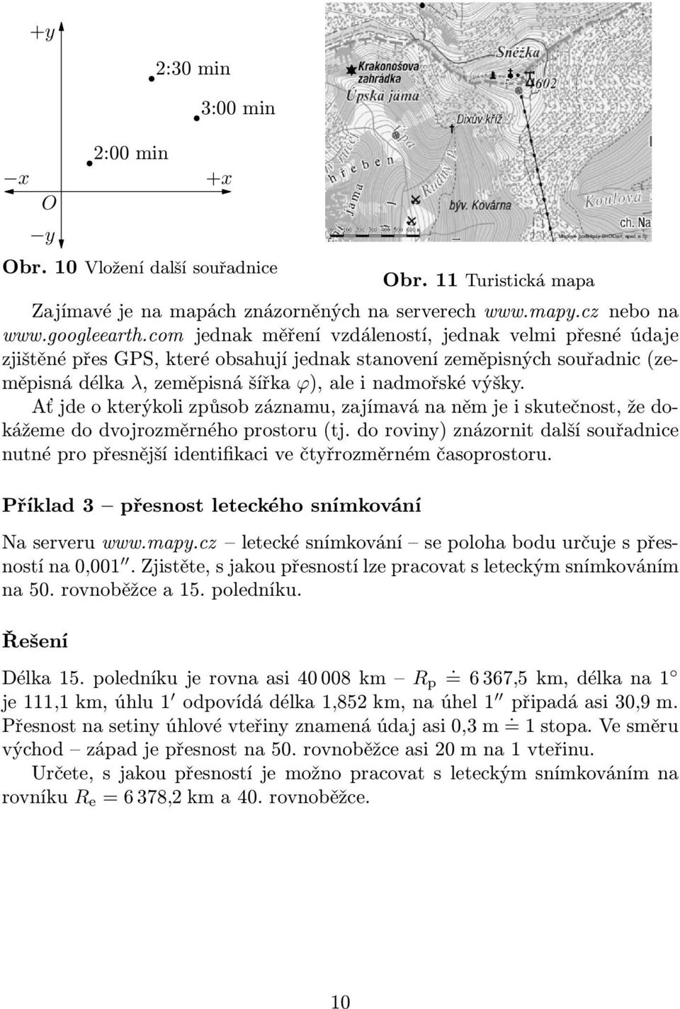 Aťjdeokerýkolizpůsobzáznamu,zajímavánaněmjeiskuečnos,žedokážeme do dvojrozměrného prosoru(j. do roviny) znázorni další souřadnice nuné pro přesnější idenifikaci ve čyřrozměrném časoprosoru.