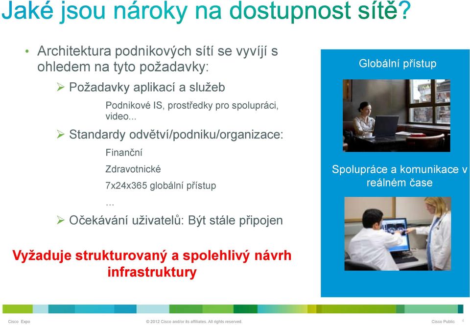 .. Standardy odvětví/podniku/organizace: Finanční Zdravotnické 7x24x365 globální přístup