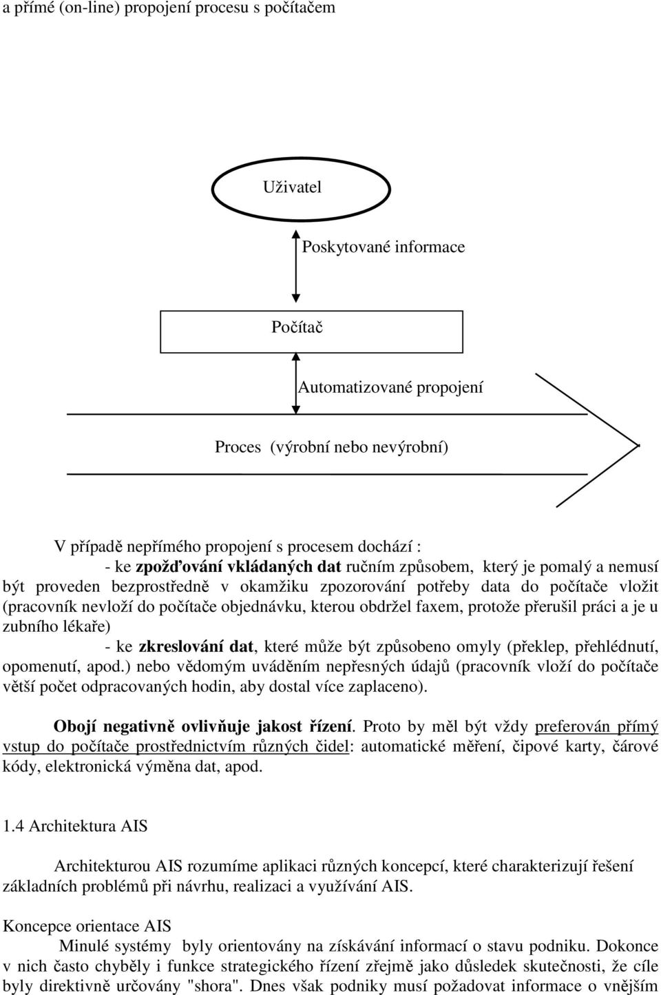 obdržel faxem, protože přerušil práci a je u zubního lékaře) - ke zkreslování dat, které může být způsobeno omyly (překlep, přehlédnutí, opomenutí, apod.