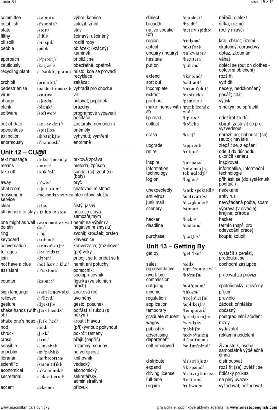 LéêflÜfÄfíL= zakázat pedestrianise Lé]DÇÉëíêá]å~fòÇL= vyhradit pro chodce virus Lî~fê]ëL= vir charge Líp^WÇwL= účtovat; poplatek blank LÄäôÏâL= prázdný software LëflÑíïÉ]L= programové vybavení