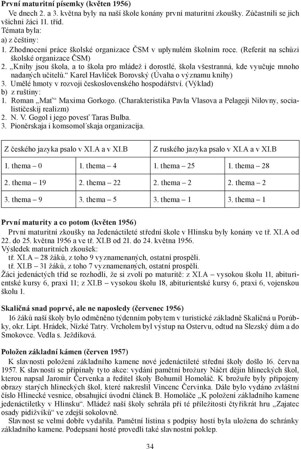 Knihy jsou škola, a to škola pro mládež i dorostlé, škola všestranná, kde vyučuje mnoho nadaných učitelů. Karel Havlíček Borovský (Úvaha o významu knihy) 3.