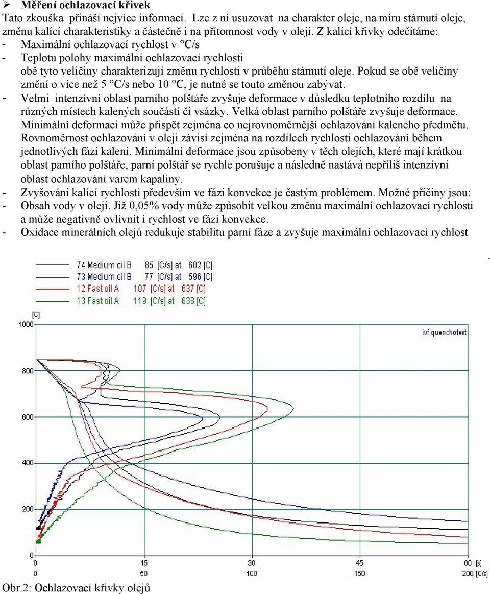 Pokud se obě veličiny změní o více než 5 C/s nebo 10 C, je nutné se touto změnou zabývat.