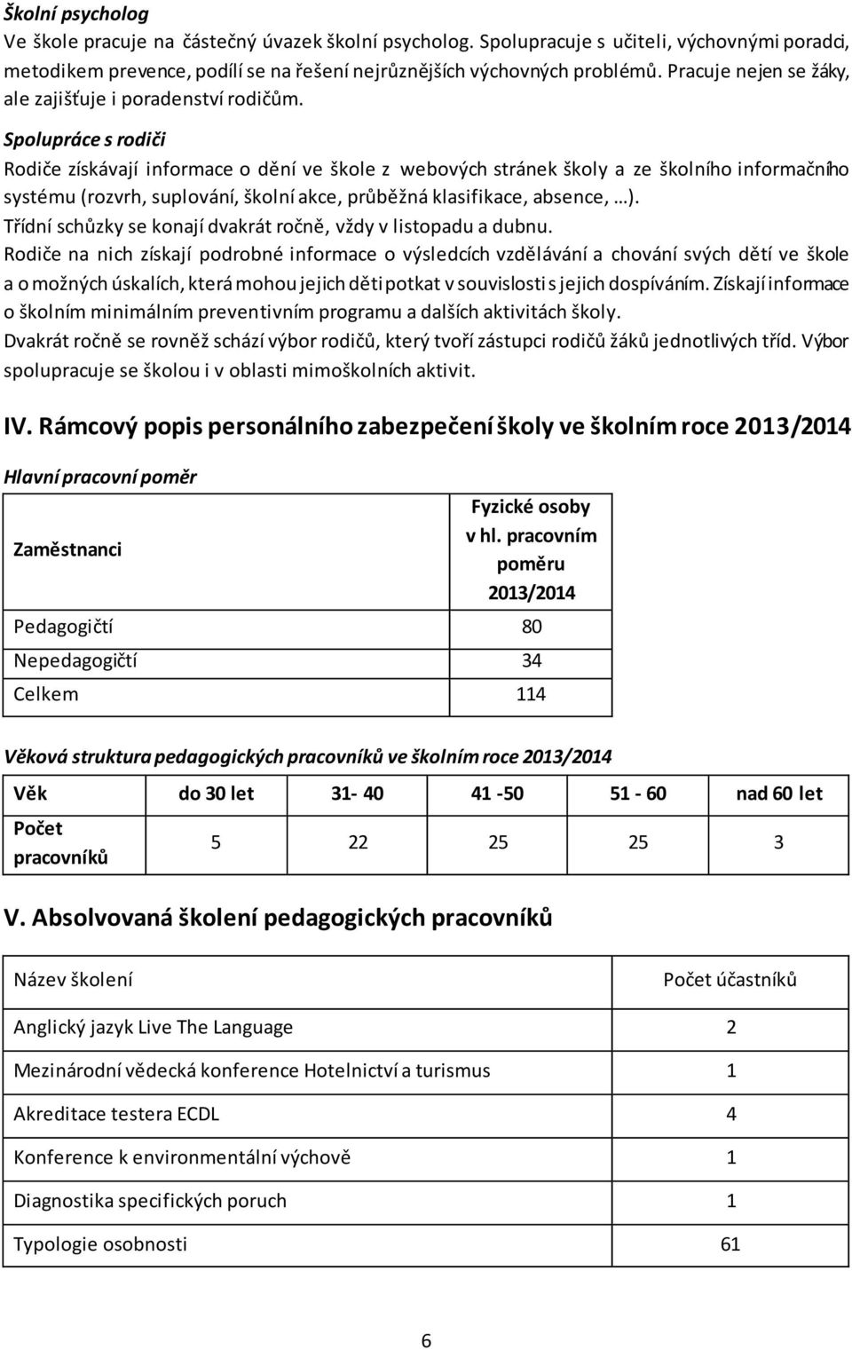 Spolupráce s rodiči Rodiče získávají informace o dění ve škole z webových stránek školy a ze školního informačního systému (rozvrh, suplování, školní akce, průběžná klasifikace, absence, ).