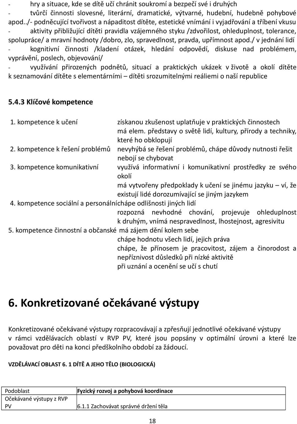 spolupráce/ a mravní hodnoty /dobro, zlo, spravedlnost, pravda, upřímnost apod.