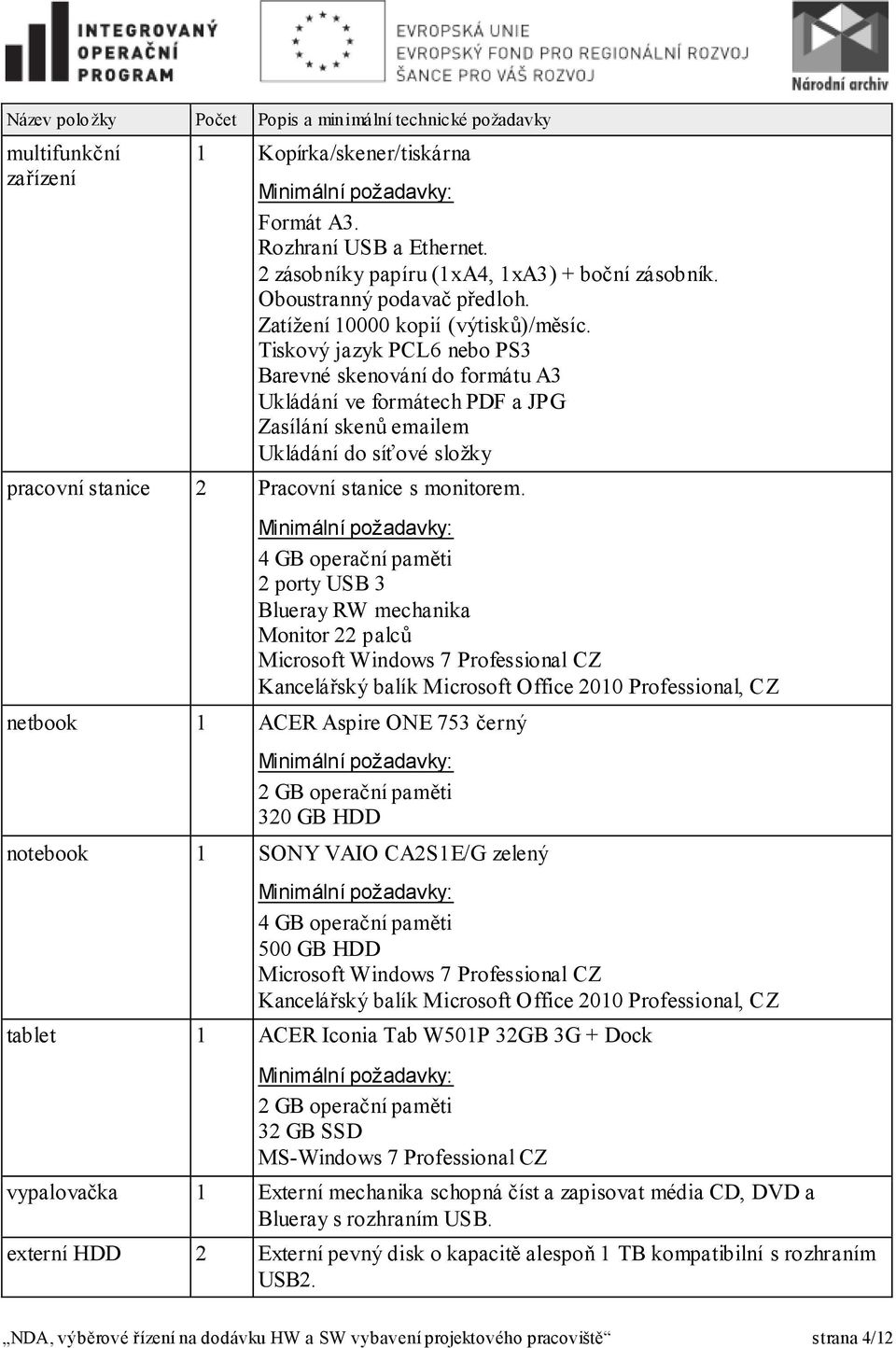 Tiskový jazyk PCL6 nebo PS3 Barevné skenování do formátu A3 Ukládání ve formátech PDF a JPG Zasílání skenů emailem Ukládání do síťové složky pracovní stanice 2 Pracovní stanice s monitorem.