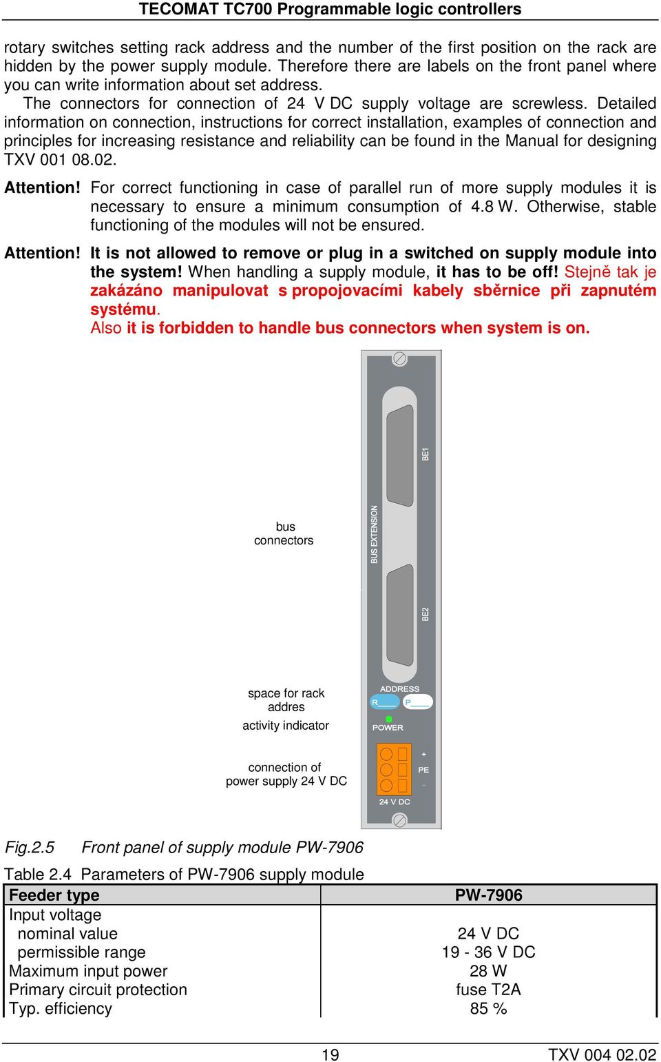 Detailed information on connection, instructions for correct installation, examples of connection and principles for increasing resistance and reliability can be found in the Manual for designing TXV