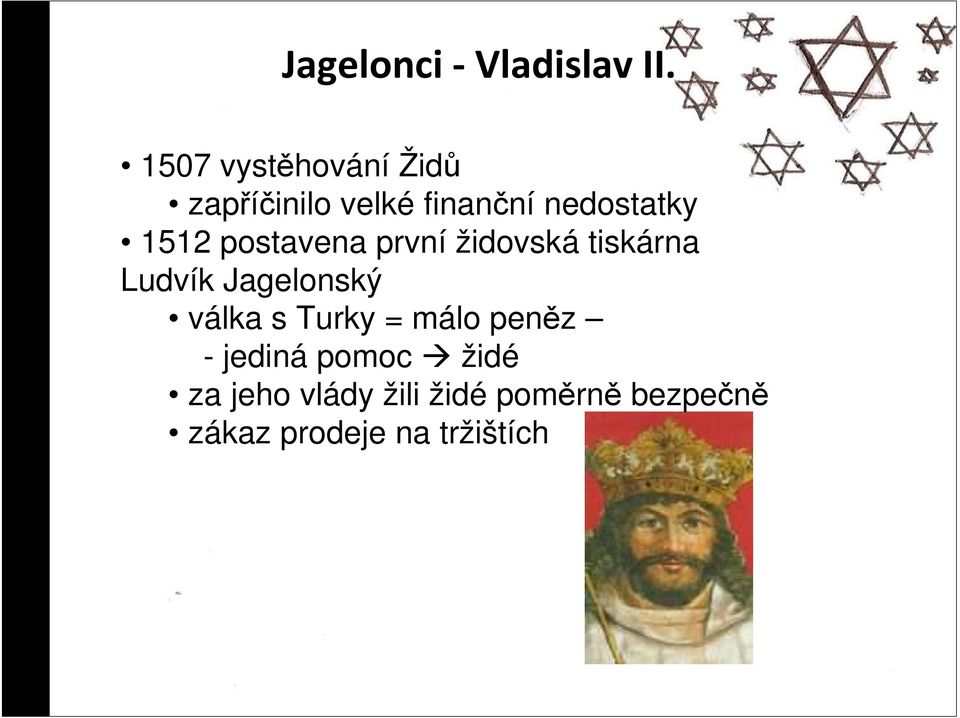 finanční první židovská nedostatky tiskárna 1512 Ludvík postavena Jagelonský první židovská tiskárna Ludvík válka