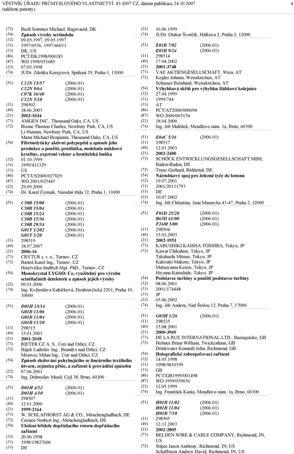 , Thousand Oaks, CA, US Boone Thomas Charles, Newbury Park, CA, US Li Huimin, Newbury Park, CA, US Mann Michael Benjamin, Thousand Oaks, CA, US Fibrinolyticky aktivní polypeptid a způsob jeho