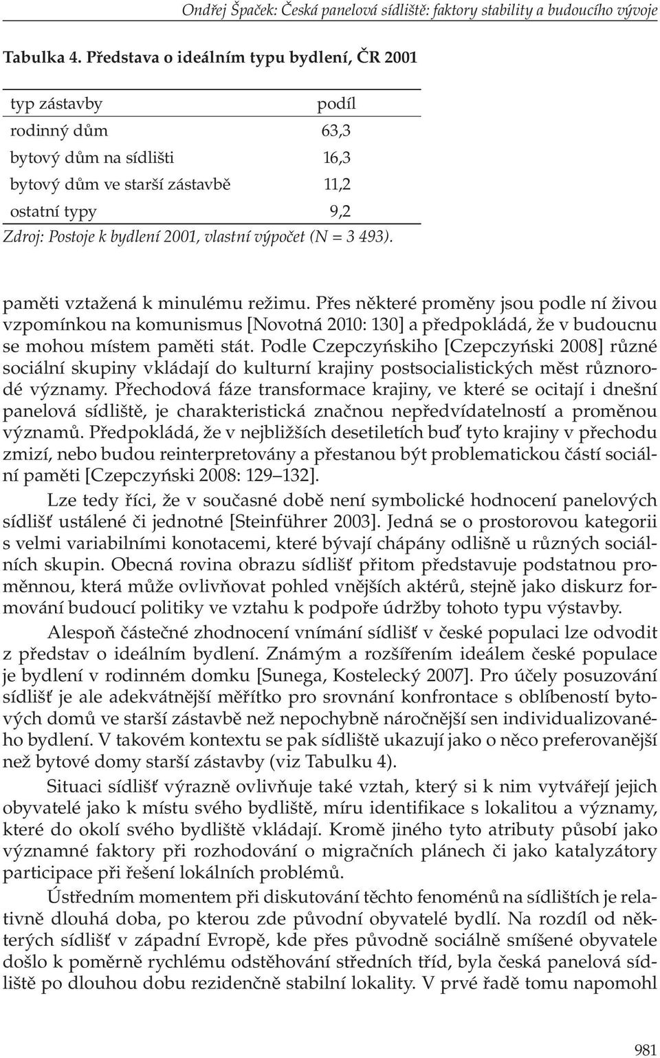 výpočet (N = 3 493). paměti vztažená k minulému režimu. Přes některé proměny jsou podle ní živou vzpomínkou na komunismus [Novotná 2010: 130] a předpokládá, že v budoucnu se mohou místem paměti stát.