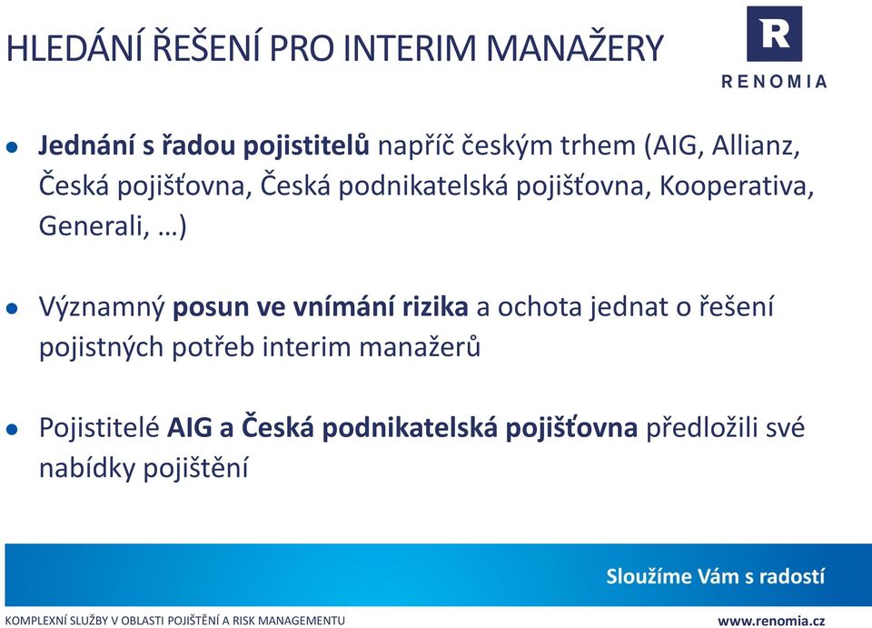 Generali, ) Významný posun ve vnímání rizika a ochota jednat o řešení pojistných