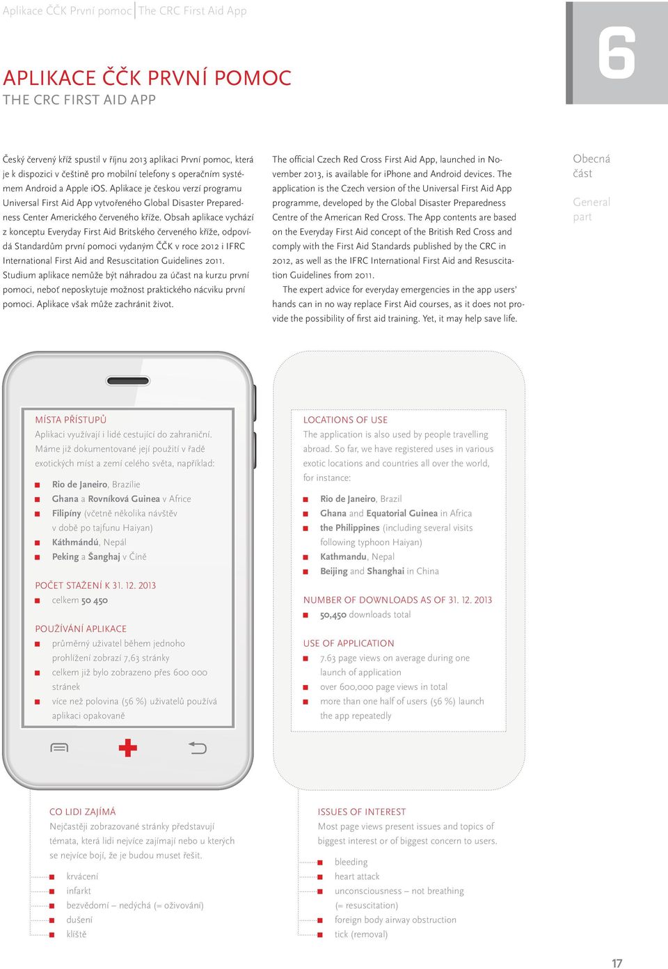Obsah aplikace vychází z konceptu Everyday First Aid Britského červeného kříže, odpovídá Standardům první pomoci vydaným ČČK v roce 2012 i IFRC International First Aid and Resuscitation Guidelines