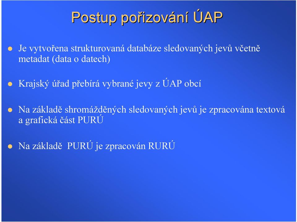 vybrané jevy z ÚAP obcí Na základě shromážděných sledovaných jevů je