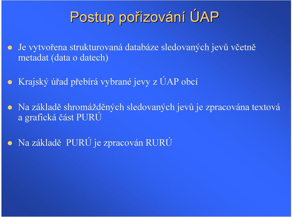 vybrané jevy z ÚAP obcí Na základě shromážděných sledovaných jevů je