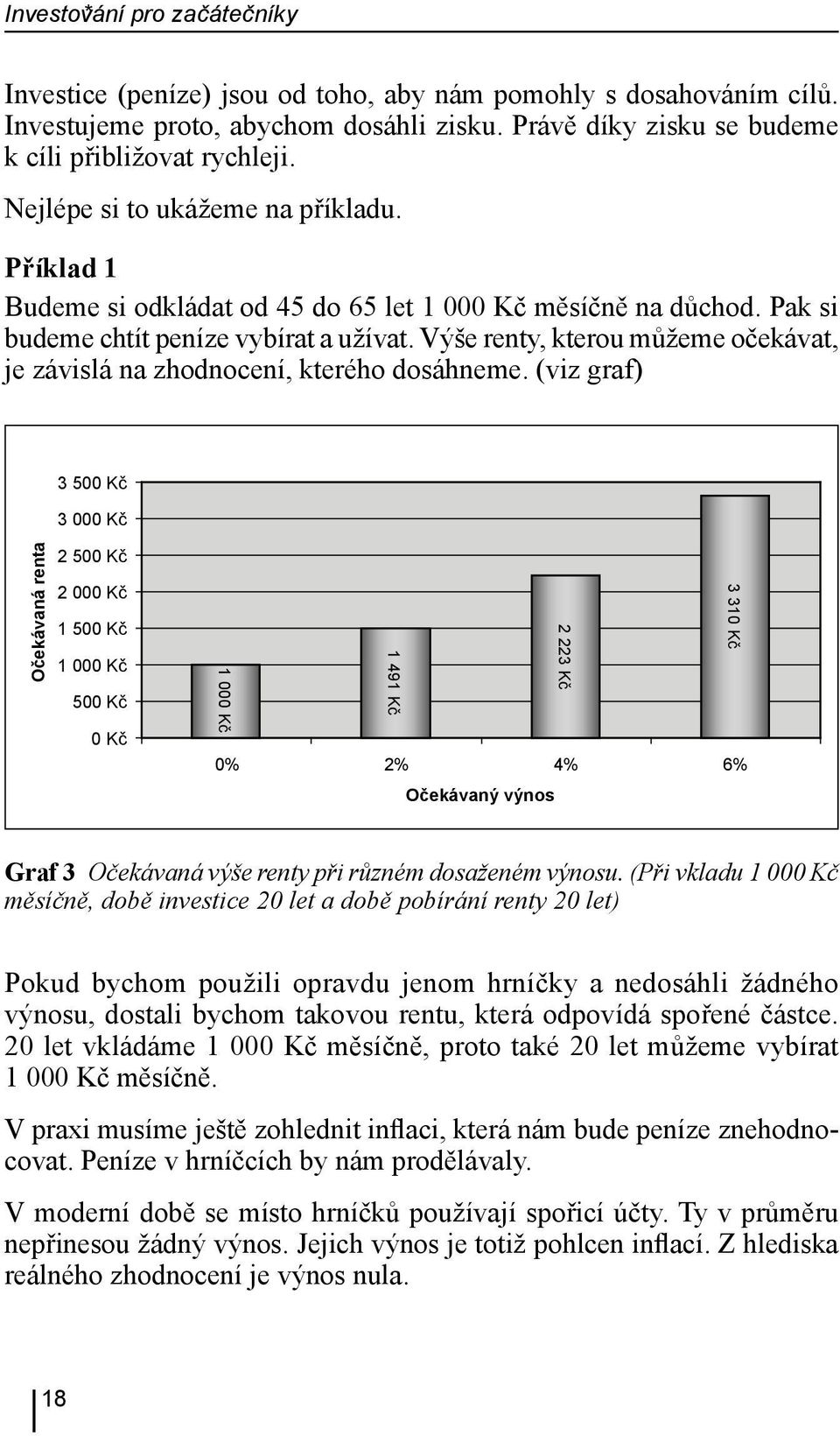 Výše renty, kterou můžeme očekávat, je závislá na zhodnocení, kterého dosáhneme.