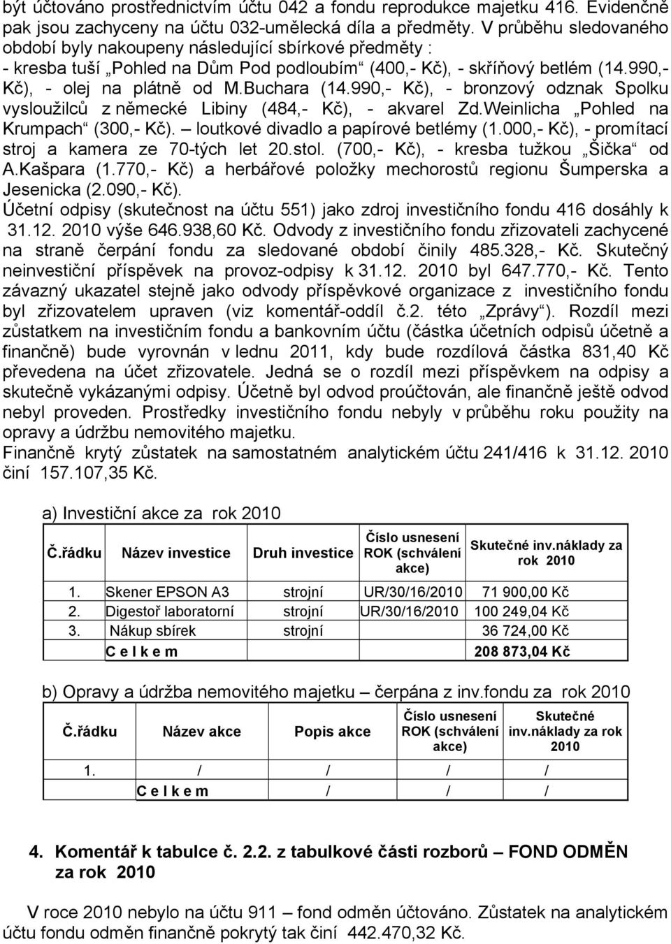 990,- Kč), - bronzový odznak Spolku vysloužilců z německé Libiny (484,- Kč), - akvarel Zd.Weinlicha Pohled na Krumpach (300,- Kč). loutkové divadlo a papírové betlémy (1.