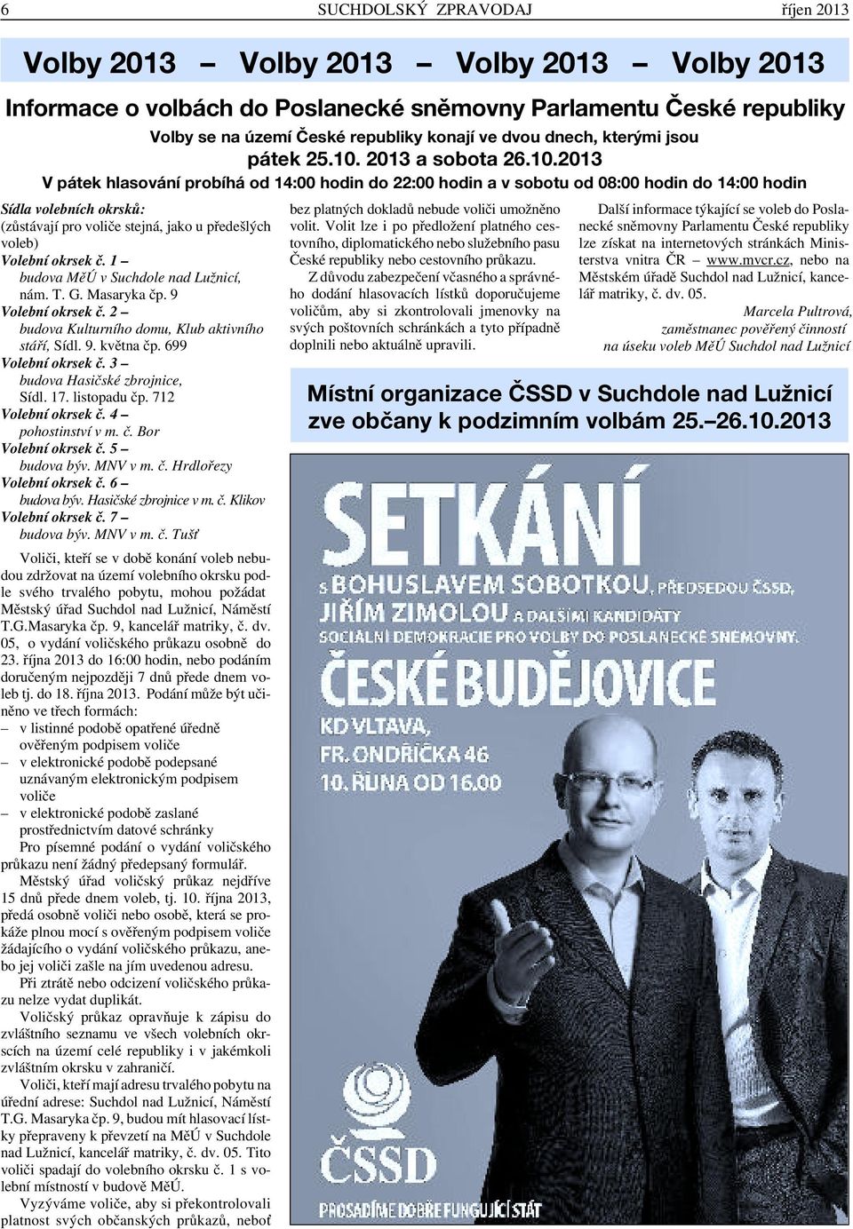 2013 a sobota 26.10.