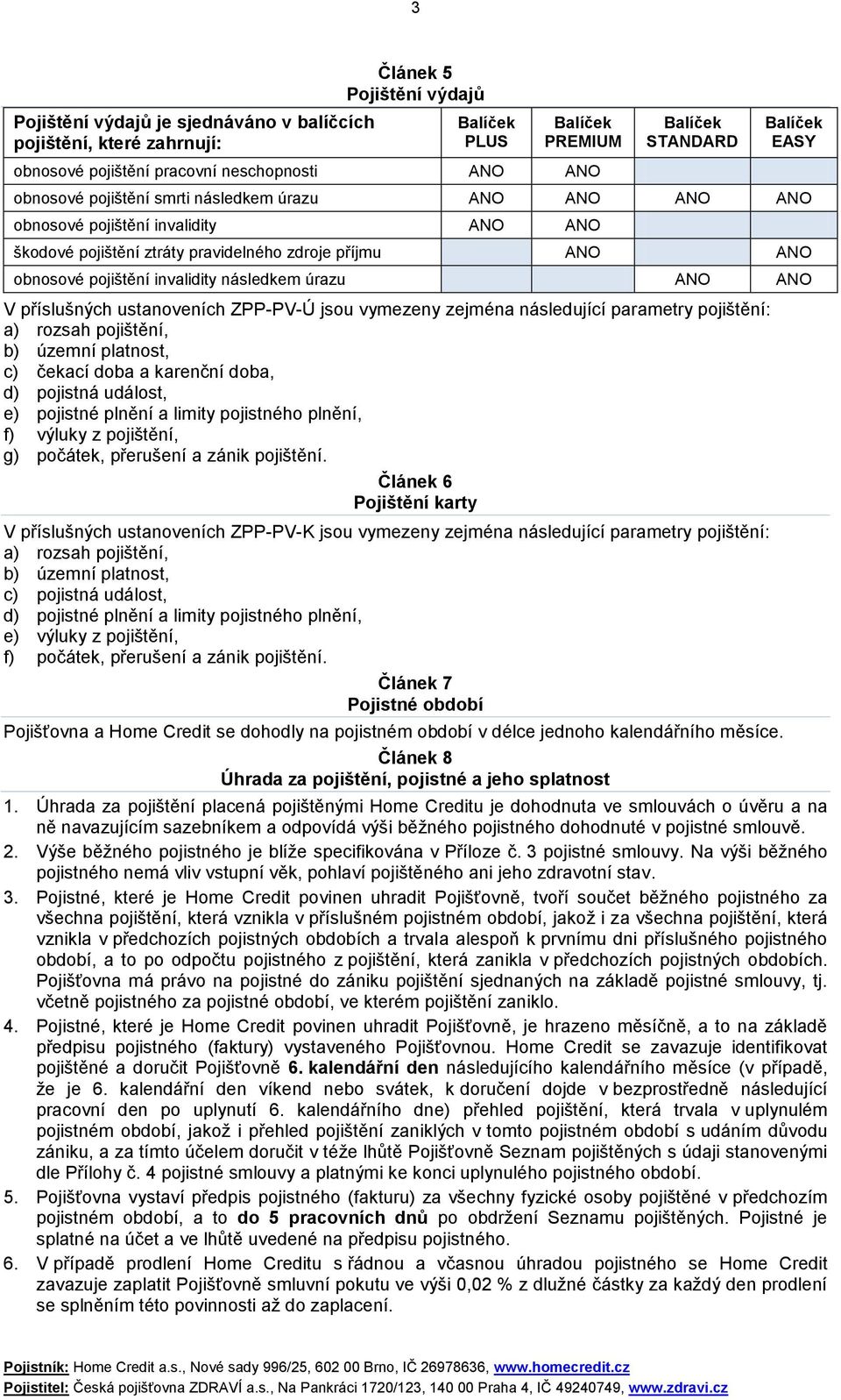 ustanoveních ZPP-PV-Ú jsou vymezeny zejména následující parametry pojištění: a) rozsah pojištění, b) územní platnost, c) čekací doba a karenční doba, d) pojistná událost, e) pojistné plnění a limity