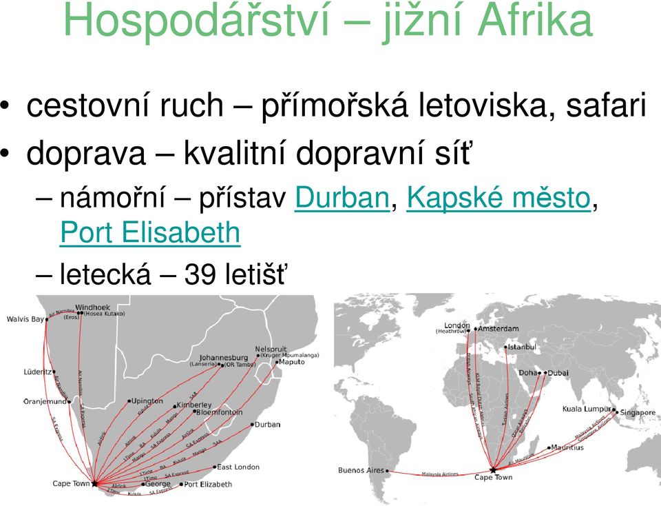 kvalitní dopravní síť námořní přístav