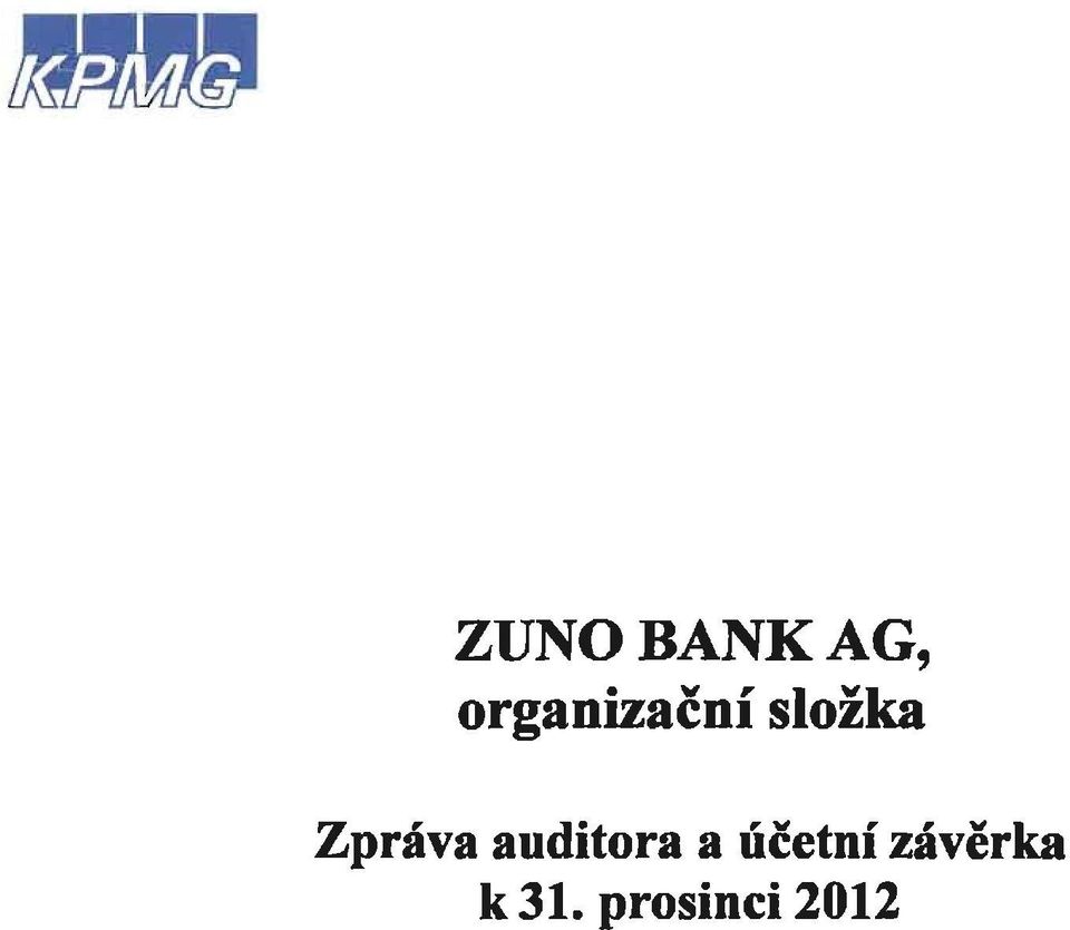 Zpráva auditora a