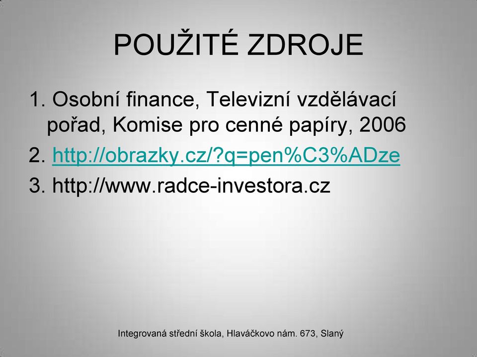 pořad, Komise pro cenné papíry, 2006 2.