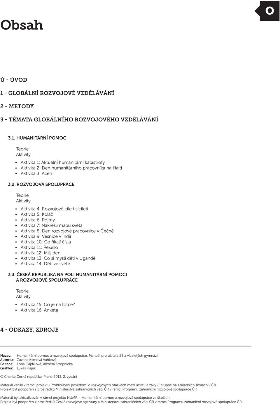 9: Vesnice v Indii Aktivita 10: Co říkají čísla Aktivita 11: Pexeso Aktivita 12: Můj den Aktivita 13: